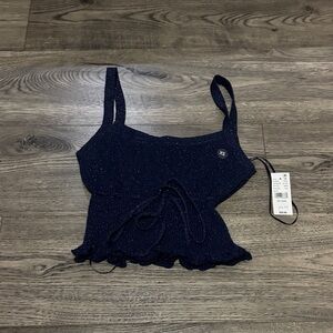 PacSun Glittery Navy Camisole